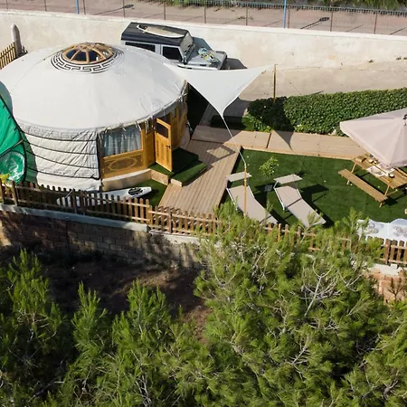 Yurta Glamping San Leone & Casa Baia Blu Couette-café